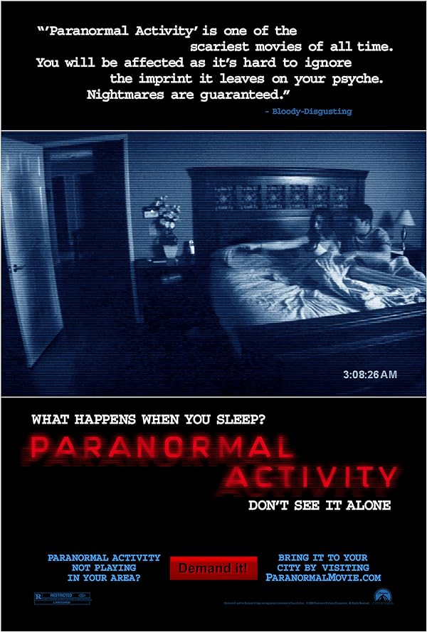 دانلود فیلم Paranormal Activity / فعالیت فراطبیعی